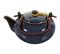 Artibetter Théière en Céramique Bleu Créative et Élégante, Pot à Eau Incassable, Grosse Capacité, pour Réunions Privées et Accueillir Famille et Amis