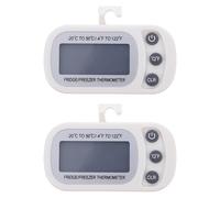 Artibetter Thermomètre de réfrigérateur et congélateur, 2 pièces, écran LCD électronique, dos magnétique, blanc, pour chambre froide et frigo