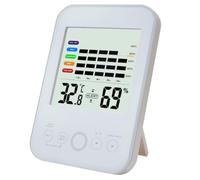 Artibetter Thermomètre-hygromètre Numérique D'intérieur Blanc Écran Tactile, Haute Précision, Multiple Fonctions, Maison Sport en Plein Air