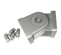 Articulation 40 x 40 rainure / 8/10 zinc moulé sous pression laqué couleur aluminium