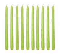 Artif 10 Bougies Vert anis Chandelier 25 cm, Bougie Flambeau, diam. de Base 2,2cm