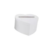 Artifetes URNE Tirelire Carton Coeur 22X21.5CM Blanc