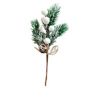 Artificial Christmas Pine Branches Realistic PVC Greenery Stem Decor | Add realistic natural greenery to indoor and outdoor holiday decor with a , child-safe artificial pine tree branch.