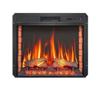 ArtiFlame AF28S - Cheminée électrique encastrée LED avec effet flamme 3D 1800 W son crépitant cheminée