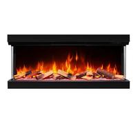 ArtiFlame AF50TS Cheminée Électrique 3 Faces Encastrable - Son Crépitement, Wi-Fi, 1800W