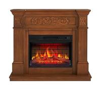 ArtiFlame Cheminée électrique Toscana AF23BS, 1800 W, autoportante, avec Chauffage, Effet Flamme 3D réaliste, éclairage LED, télécommande, minuterie, Thermostat, Effet crépitant, MDF (chêne)