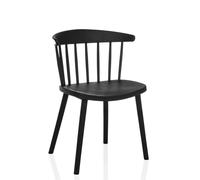 ARTIFO RIB - Chaise de salle à manger Noir