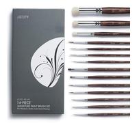 Artify 11 Pinceaux Peinture Fin Fin et 3 Dry Brushes Miniature Painting