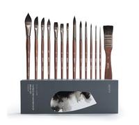 Artify 14pcs Pinceaux Aquarelle Synth-Squirrel, Absorbent & Resilient