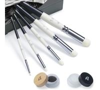 Artify Dry Brush Miniature en Poils Chèvre, Transition Naturelle | Excellents Pinceaux de Drybrushing avec Éponge Humide et Savon pour Pinceaux Peinture de Miniature, 40k, Modélisme