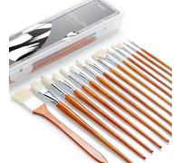 ARTIFY Pinceaux Peinture en Soie de Porc Naturelle