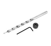 Artillery Foret étagé, tige ronde de 9 mm, ensemble de forets étagés en spirale à trou de poche, guide de modèle, forets de trou de poche pour gabarits de forage de trou de poche