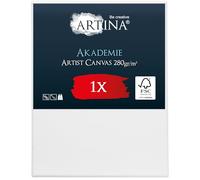 Artina Canvas toile à peindre FSC® châssis entoilés en bois coton stable | 40x50cm blanche 100% tableau peinture Toiles aquarelle lot acrylique artiste vierge Akademie