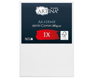 Artina canvas toile peinture châssis entoilés en bois FSC® à peindre | 50x70cm blanche 100% coton tableau en stable à Toiles artiste support acrylique Akademie
