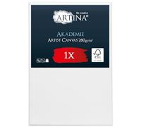 Artina Canvas toile peinture tableau châssis entoilés en bois FSC® peindre | 40x60cm blanche 100% coton stable toiles à peindre couleurs acryliques vierge acrylique artiste Akademie