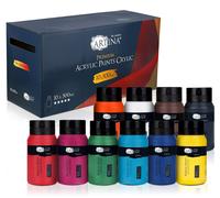 Artina Set de 10 peintures acryliques 500 ml Acrylique Haute pigmentation
