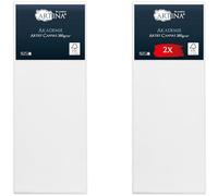 Artina Set de 2 Canvas Toile Peinture 30x80 cm - Tableau Peinture Châssis Entoilés en Bois FSC© - Tableau a Peindre Blanche 100% Coton 280g/m² - Toiles à Peindre Stable Akademie