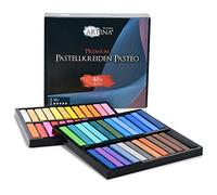 Artina Soft Pastel boîte set de 48 craies pastels pour peinture | crayons de dureté moyenne haute qualité couleurs vives craie couleur pour l'artiste Professionelles Kit tendres art Pasteo