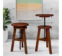 Tabouret Artina Arles Ø 30 cm Tabouret pivotant en bois de noyer, Ø30cm