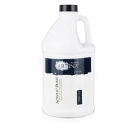 Artina tube de peinture acrylique 2l blanc titane séchage rapide | 2 000ml imperméable haute pigmentation couleurs vives pour toile pierres bois blanche loisirs créatifs force colorante Crylic