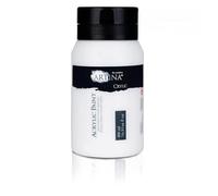 Artina tube de peinture acrylique 500ml à séchage rapide étanche haute | blanc titane couleurs vives pour toile pierres bois pigmentation blanche loisirs créatifs pigmentées professionnel Crylic
