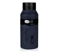 Artina tube de peinture acrylique professionnelle 1000ml à séchage rapide | 1l noir haute pigmentation couleurs vives pour toile pierres bois Imperméable noire fournitures artistiques brillante Crylic