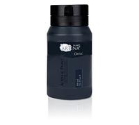 Artina tube de peinture acrylique professionnelle 500ml à séchage rapide | noir haute pigmentation couleurs vives pour toile pierres bois Imperméable noire fournitures artistiques pigmentées Crylic