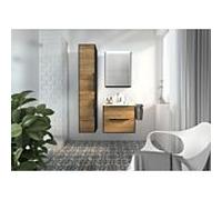 Artiqua Série 774 Meubles Ensemble avec armoire de toilette 60 cm 774B2261MSMS3, lavabo avec meuble bas, poignée noir mat