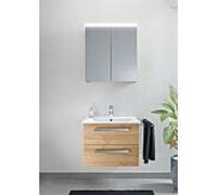 Artiqua Série 843 Ensemble de meubles de salle de bains avec armoire de toilette 65 cm 843B236226 Lavabo avec meuble bas, blanc brillant