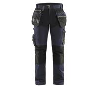 Blåkläder Pantalon de travail Artisan 1599 Stretch - poches flottantes - Bleu marine/Noir 42