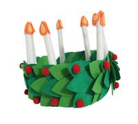 Artisanale Couronne De Bougies En Feutre | couleurs vives, durable, ajustement facile, décoration festive