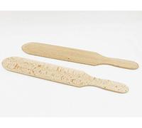 Artisanat Traditionnel français, Lot de 2 spatules à crêpes en Bois de hêtre, Made in Jura, France