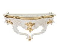 artissimo Console murale baroque, console miroir, étagère, 30 x 16 cm, blanc doré