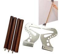 Artist Support Bridge 2 Pieces Wrist Table Tool Canvas Easel Bar | Portable Artist Hand Support Bridge & Metal Stand Set - Steadying Hand Stabilizer for Precision Drawing & Easel Work