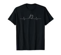 Artiste Heartbeat Line Art Palette Pinceau Creative Pulse T-Shirt