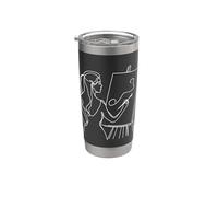 Artiste Pinceau Dessin Au Trait Gobelet isotherme en acier inoxydable double paroi