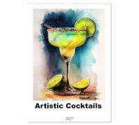 Artistic cocktails (Wall Calendar 2027 DIN A2 portrait), CALVENDO 12 Month Wall Calendar: Discover a world of unique and creative cocktails that are ... eyes with the Artistic Cocktails calendar.