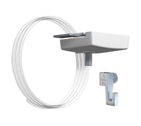 Artiteq Kit de suspension plafond suspendu - blanc - fil perlon transparent 200 cm - crochet de 4 kg - plafond suspendu (blanc)