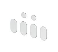 Artiviana Jeu de tampons amortisseurs de rechange d’abattant WC, T0504WH,