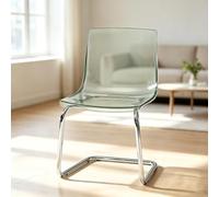 Artiz Chaise De Salle À Manger en Acrylique Transparent, | Chaises De Cuisine Modernes, Chaises Cantilever Sans Accoudoirs Avec Piètement Chromé, Pour Cuisine, Salle