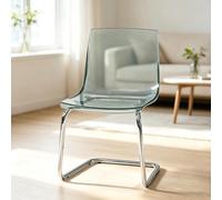 Artiz Chaise De Salle À Manger en Acrylique Transparent, | Chaises De Cuisine Modernes, Chaises Cantilever Sans Accoudoirs Avec Piètement Chromé, Pour Cuisine, Salle