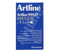artline 48963 Marqueur pointe extra fine conique 0,8 mm permanent tous supports corps métal encre pigmentée résiste eau Argent Assorties