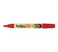 artline 70 Lot de 12 marqueurs permanents à pointe ogive 1,5 mm Rouge