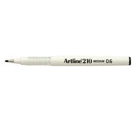 ARTLINE Lot de 3 Stylos Feutre "210" permanent indélébile pointe 0,6 mm noir