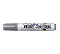 Artline Lot de 4 marqueurs pour T-shirt Encre pigmentée Pointe ogive Gris 2 mm