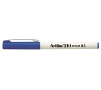 ARTLINE Lot de 6 Stylos Feutre "210" permanent indélébile pointe 0,6 mm bleu
