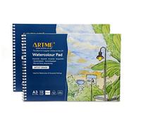 Artme A3 bloc aquarelle 2 pcs paysage 300 gsm 12 feuilles pressé à froid