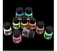 Artme Ensemble de peintures acryliques phosphorescentes - 10 couleurs néon x 20 ml