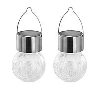 ARTOCT Lumières de Boule accrochantes de Globe de craquelure Solaire, lumières de Jardin décoratives en Verre lanternes d'ornements solaires extérieures pour la Cour de Patio de Jardin