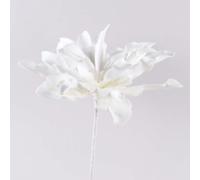 artplants.de Agave Artificiel DANINA, Blanc, 35cm, Ø30cm | Plante succulente Agave décoratif